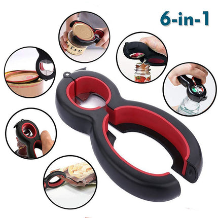 Multifunctional Easy Opener Six in One Bottle Can Opener - Hot&General Store