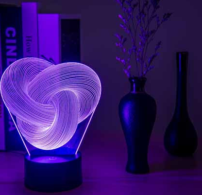 Twist Abstract LED 3D Night Light - Hot&General Store