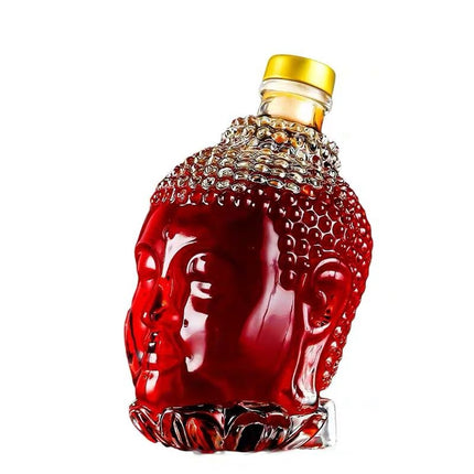 Buddha Head Wine Glass Bottle - Hot&General Store