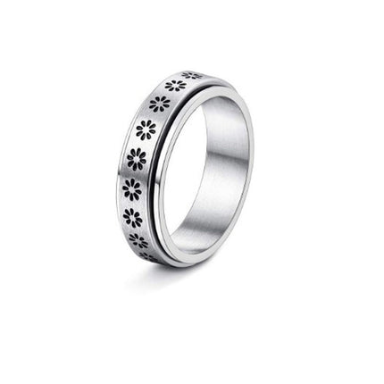 Stainless Steel Rotatable Spinner Ring - Hot&General Store