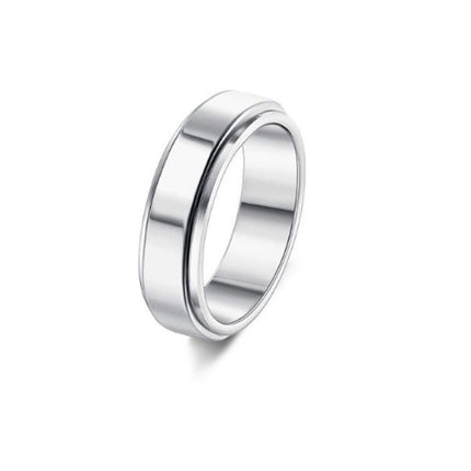 Stainless Steel Rotatable Spinner Ring - Hot&General Store