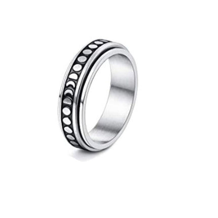 Stainless Steel Rotatable Spinner Ring - Hot&General Store