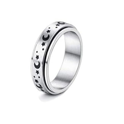 Stainless Steel Rotatable Spinner Ring - Hot&General Store