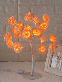 LED Tree Lamp Rose Small Tree Lamp Modeling Lamp Table Lamp - Hot&General Store