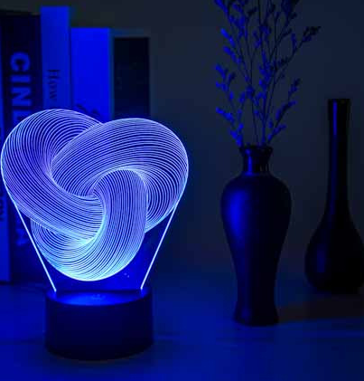 Twist Abstract LED 3D Night Light - Hot&General Store