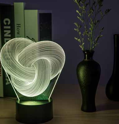 Twist Abstract LED 3D Night Light - Hot&General Store