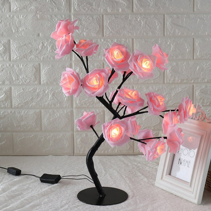 LED Tree Lamp Rose Small Tree Lamp Modeling Lamp Table Lamp - Hot&General Store