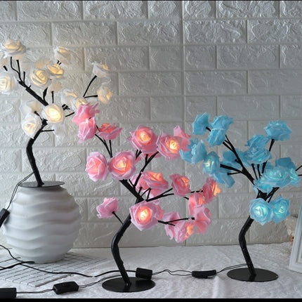 LED Tree Lamp Rose Small Tree Lamp Modeling Lamp Table Lamp - Hot&General Store