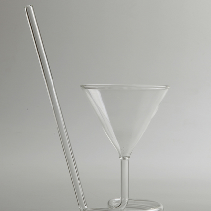 Spiral Cocktail Glass Revolving Martini Creative Long Tail Cocktail Straw Wine Glass For Bar Party Supply Barware - Hot&General Store