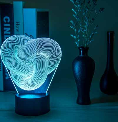 Twist Abstract LED 3D Night Light - Hot&General Store