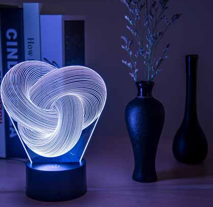 Twist Abstract LED 3D Night Light - Hot&General Store