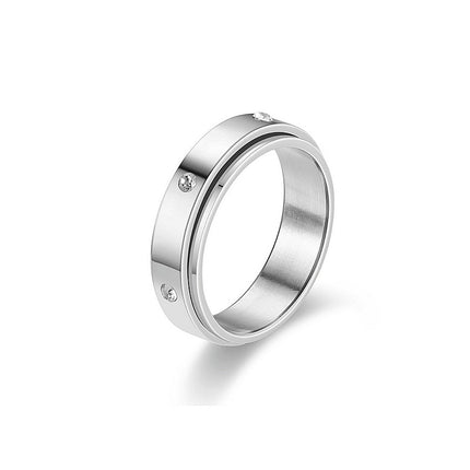 Stainless Steel Rotatable Spinner Ring - Hot&General Store