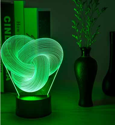 Twist Abstract LED 3D Night Light - Hot&General Store