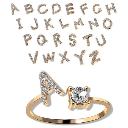 26 Initial Letter Ring Fashion Jewelry For Women - Hot&General Store