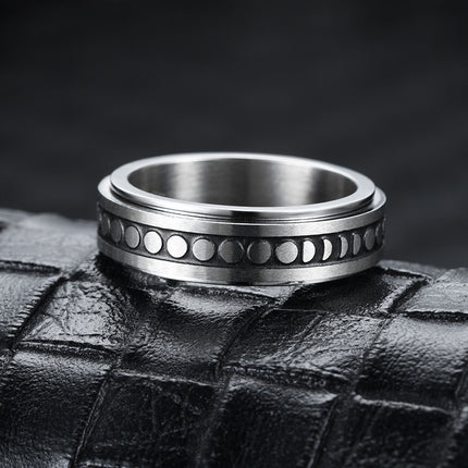 Stainless Steel Rotatable Spinner Ring - Hot&General Store