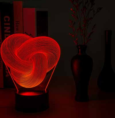 Twist Abstract LED 3D Night Light - Hot&General Store