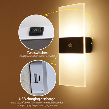 USB Rechargeable Wall Lights Home Indoor Motion Sensor - Hot&General Store